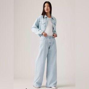 Levi’s High Loose Baggy Dad Premium Denim Jeans Light Wash Women’s 25
